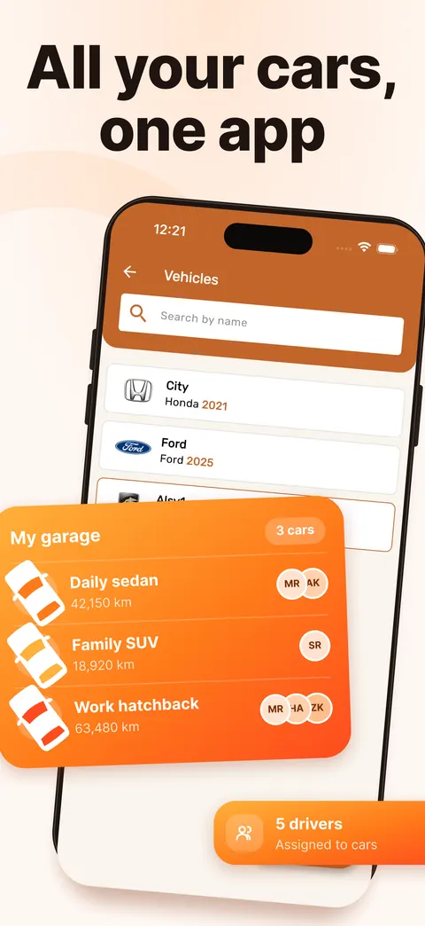 All your cars, one app